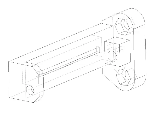 008 Slider housing wiregrame
