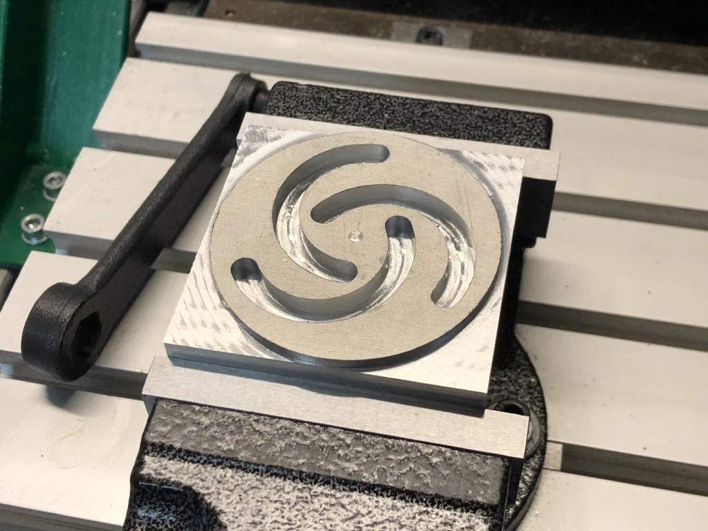 04 Spiral scroll milling completed
